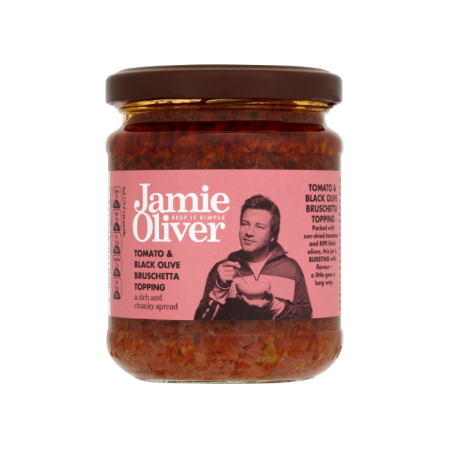 Jamie Oliver tomati ja musta oliivi leivakate  180g